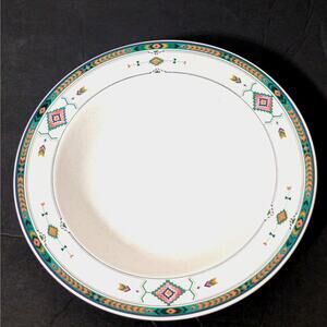 Adirondack By Studio Nova Bowls Yellow/Black/Mauve Aztec, Green Band‎ 1993-2006